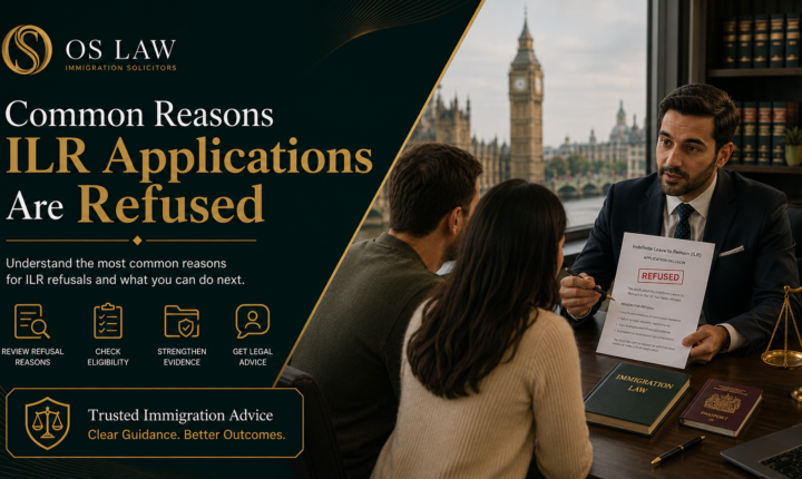 ILR refusal solicitor advising a couple about a refused Indefinite Leave to Remain application in London