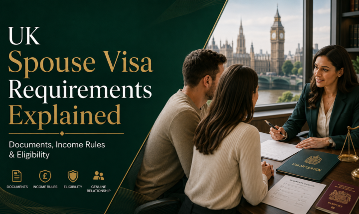 UK spouse visa requirements explained for couples applying to live together in the UK